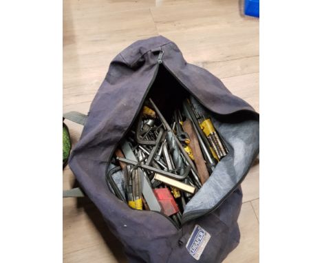 A BAG OF ASSORTED TOOLS INC ALLEN KEYS ETC