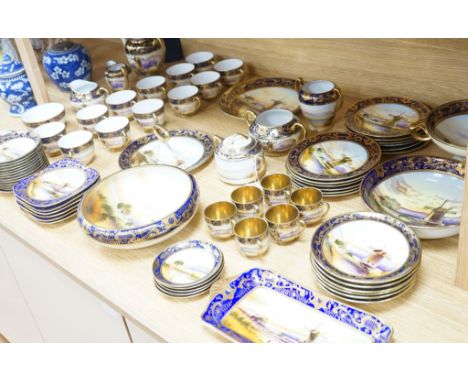 A Japanese Old Mill China/Meito tea and coffee service in Noritake style