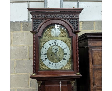 A George III Scottish mahogany 8 day longcase clock, marked Alexander Mitchell, Gorbells, Glasgow, height 214cm