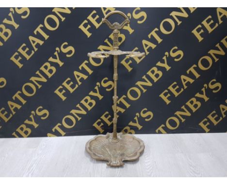 VINTAGE BRASS UMBRELLA OR STICK STAND