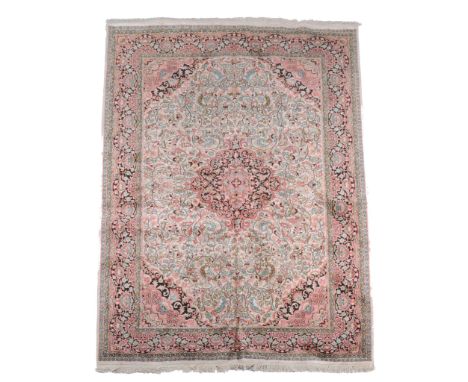  An Oriental silk carpet ,   approximately 272 x 190cm 