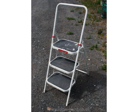 Three rung step ladder.