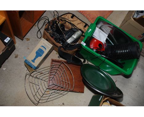 Canon VC7500 video camera, insect killer, stainless steel trays etc.