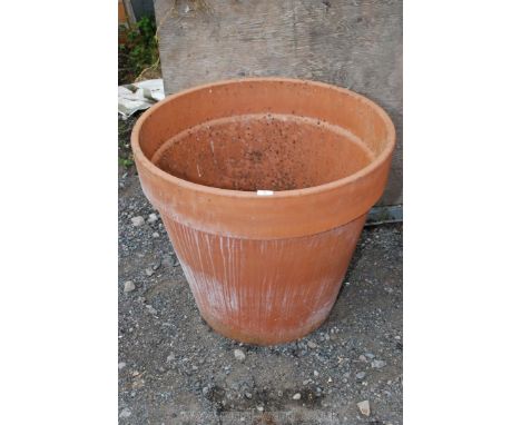 Very large terracotta planter, 30 1/2'' diameter, 27'' high.