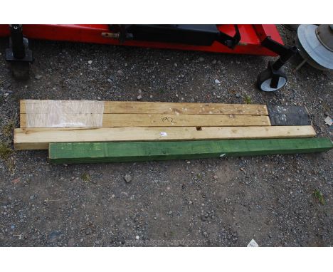 Four lengths of 3'' square post.