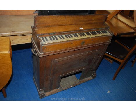 Small Victorian ship's Harmonium organ by Metzler &amp; Co., with lozenge mark registration. 