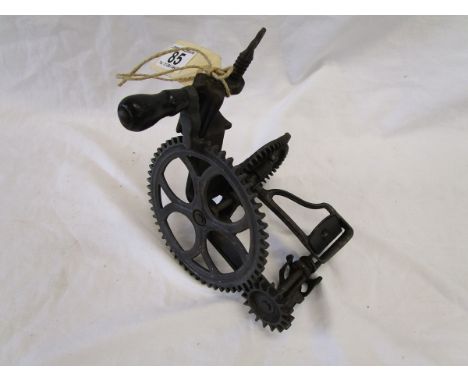 Antique mechanical apple peeler