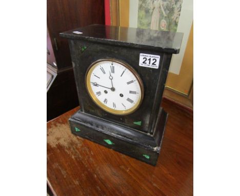 Slate mantle clock