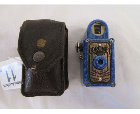 Rare Blue Coronet Midget Sub-miniature Camera