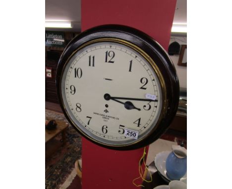 Smiths station style wall clock in working order