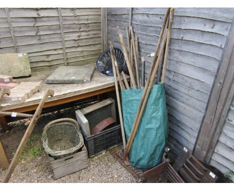 Collection of garden tools