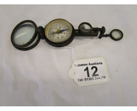 WWI folding compass