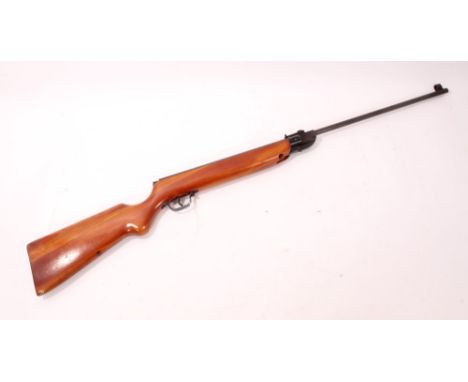 Haenel Model 303 6.8mm calibre Air Rifle, metalwork retaining most of original finish, with original Haenel branded plastic o
