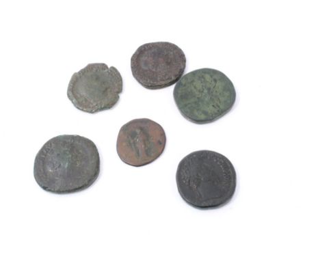 Ancients – mixed Roman brass Sestertius and copper AS – to include Lucilla, Marcus Aurelius, Maximianus I, Severus Alexander,