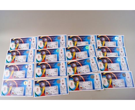 Football - 2002 World Cup, un-used Press tickets, including England v Sweden, Argentina, Nigeria, Republic of Ireland v Germa