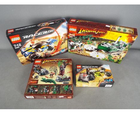 LEGO - 4 boxed Lego sets # 7625, # 7626, # 8492, # 8494. All are still in their factory sealed boxes which have light storage