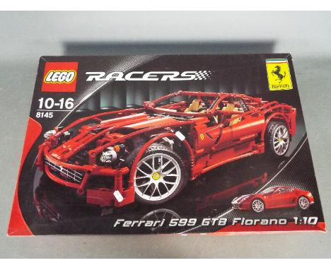 LEGO - # 8145 Racers Ferrari 599 GTB Fiorano 1:10 scale kit, the box has been opened and the parts are in zip lock bags so it