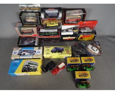 Corgi, EFE, Matchbox, Viteese, Other - Over 20 predominately boxed diecast model vehicles in various scales. Lot includes Rev