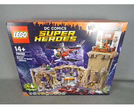 LEGO - A boxed Lego Super Heroes Batman Batcave set # 76052. Its still factory sealed in its box which has only light storage