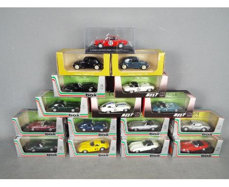 Model Box, Model Best, Rio, Other - 16 boxed diecast 1:43 scale vehicles. Lot includes Rio #88 VW Beetle 1949; Model Box#8462