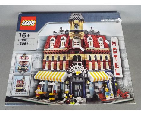 LEGO - # 10182 Lego Cafe Corner, the box has been opened and the parts are in zip lock bags so it is unchecked for completene