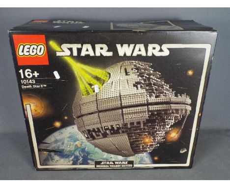 LEGO - # 10143 Star Wars Death Star II in an opened box with the parts in zip lock bags so it is unchecked for completeness. 