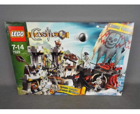 LEGO - # 7029 Castle series Skeleton Ship Attack set, the box has been opened and the parts are in zip lock bags so it is unc