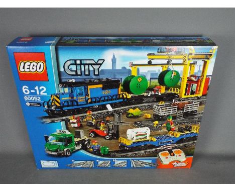 LEGO -  Boxed Lego City Cargo Train set # 60052 still factory sealed, the box appears Near Mint with only light storage marks