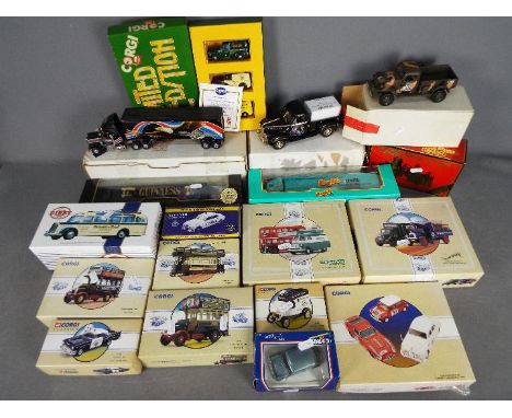 Matchbox, Corgi, Atlas Editions, Others - A grouping of boxed diecast vehicles in various scales. Lot includes Matchbox 'Harl