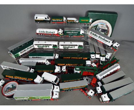 Oxford Diecast, Corgi - A fleet of approximately 30 unboxed diecast 'Eddie Stobart' model trucks and vehicles predominately b