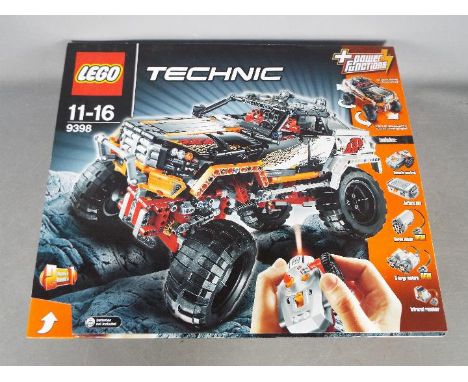 LEGO - Boxed Lego Technic # 9398 remote control off road crawler. The box has been opened and the parts are in zip lock bags 