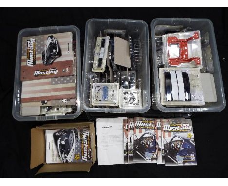 De Agostini - 1:8 scale Shelby Mustang GT in 100 unopened parts with 100 magazines to build yourself. The parts are all still