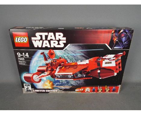 LEGO - # 7665 Star Wars Republic Cruiser 30th Anniversary Limited Edition, the box has been opened and the parts are in zip l