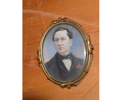 Portrait miniature by J R Anderson 1854, together with two others (3)