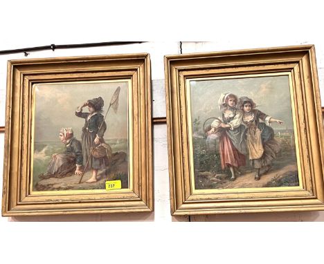 A selection of cartoon prints; various vintage prints; 2 framed and glazed prints 