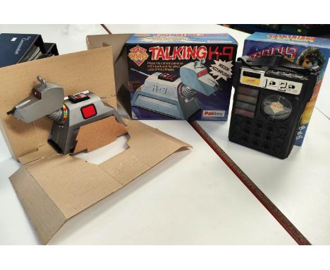 A vintage Doctor Who K-9 by Palitoy, in&nbsp; original box; a Tardis tuner, boxed 