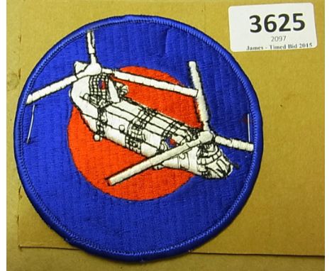 R.A.F. Helicopter Support Cloth Patch
