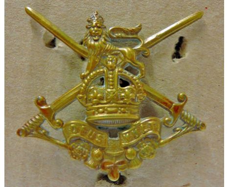 Army Infantry Training Corps WWII Cap badge, KC (Brass)