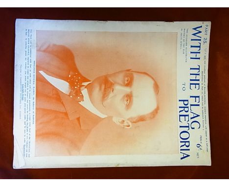 With The Flag to Pretoria. Part 25,  contains a portrait of Major-General Baden-Powell published by Harmsworth Brothers Ltd w