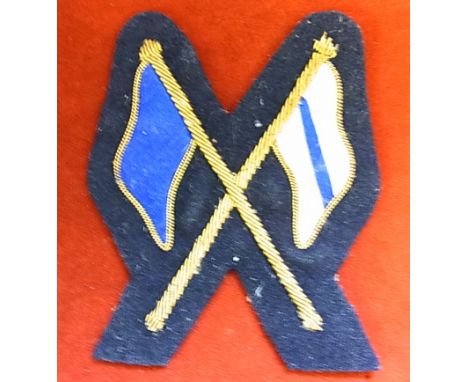 Signals - Regimental signal instructor cloth patch for the No.1 dress uniform