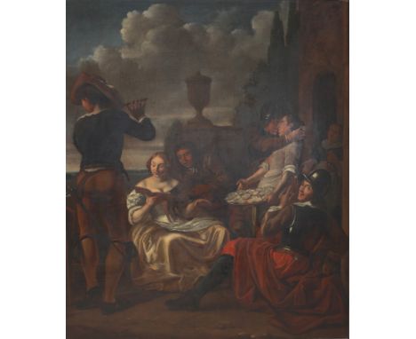 Niederlande Altmeister 17. Jahrhundert, Stimmungsvoller Abend, netherlands old master 17th century,Öl/Leinwand, Stimmungsvoll