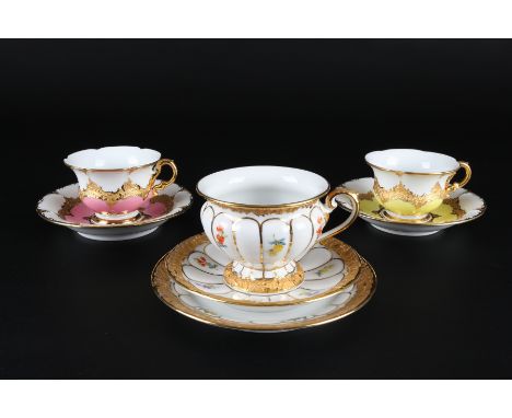 Meissen B-Form &amp; X-Form Sammeltassen, coffee cup,Porzellan, blaue Schwertermarke 1. Wahl, B-Form &amp; X-Form Mokkatassen