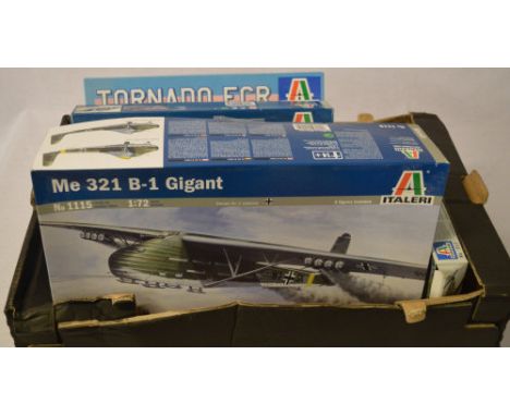 Italeri model kits including ME 321 B-1 Gigant and a Tornado