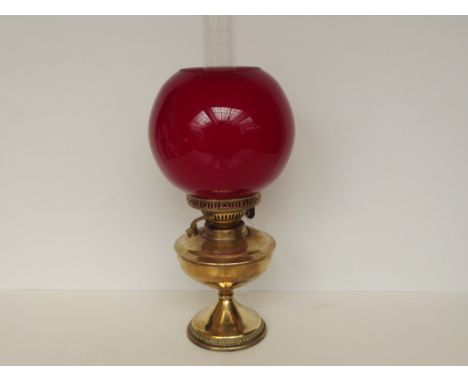 Brass oil lamp