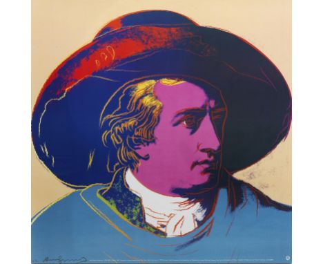 Andy Warhol (1928 Pittsburgh - 1987 New York) nach "Goethe". OriginaltitelFarboffset/Papier, 1993. Nach der gleichnamigen Far