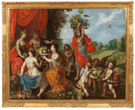 Jan Brueghel der Jüngere und Hendrick van Balen (1601 Antwerpen - 1678 ebenda bzw. um 1575 in Antwerpen - 1632 ebenda) "Alleg