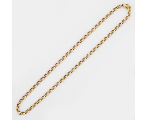 Klassische Anker-Gliederkette Gelbgold, 14 ct.; Gew. ca. 17,09 g. Necklace in 14 k gold.
