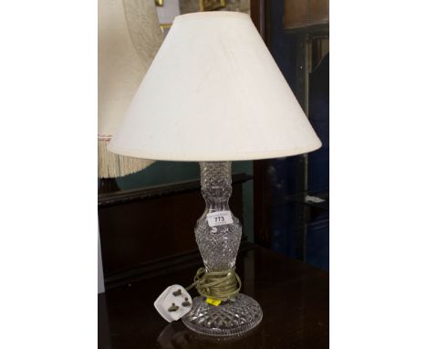 CUT GLASS TABLE LAMP