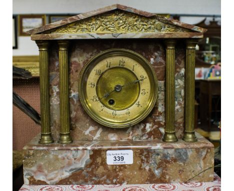ARCH TOP SLATE MANTLE CLOCK
