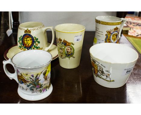 CLARICE CLIFF CORONATION PLATE + ROYAL MEMORABILIA